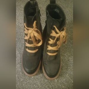 TechWear Utility Black Combat Lug Sole Boots Booties